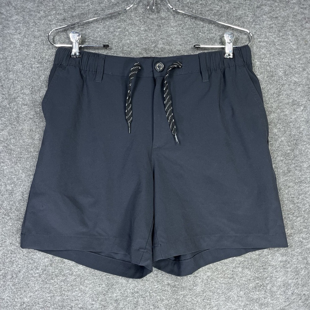 Chubbies Everywear Shorts Men's M Black Stretch Drawstring 6" Inseam
